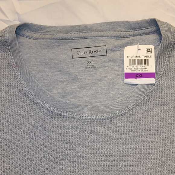 Club Room Other - Club Rm thermal crewneck silvery gray